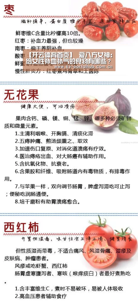 【开云体育首页】
爱八方女神:给女性补血补气的食物有哪些?(图1) 开云体育